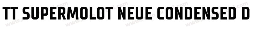 TT SUPERMOLOT NEUE CONDENSED DEMIBO字体转换